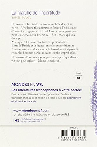 La marche de l'incertitude - Libro: Niveau B1 (Mondes en VF)