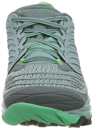 La Sportiva Akasha Woman, Zapatillas de Trail Running Mujer, Multicolor (Stone Blue/Jade Green 000), 36.5 EU