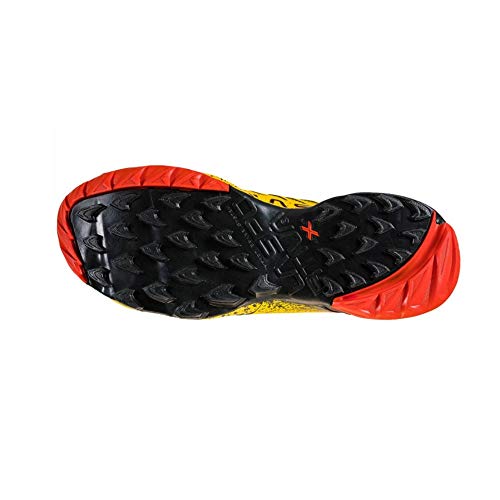 La Sportiva Akasha, Zapatillas de Trail Running Hombre, Yellow Red, 40 EU