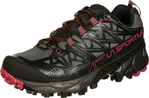 LA SPORTIVA Akyra Woman GTX, Zapatillas de Running Mujer, Black/Orchid, 38 EU