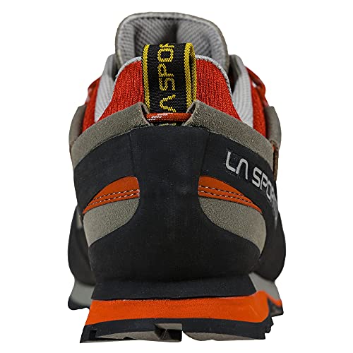 LA SPORTIVA Boulder X, Zapatillas de Senderismo Hombre, Clay/Saffron, 45 EU