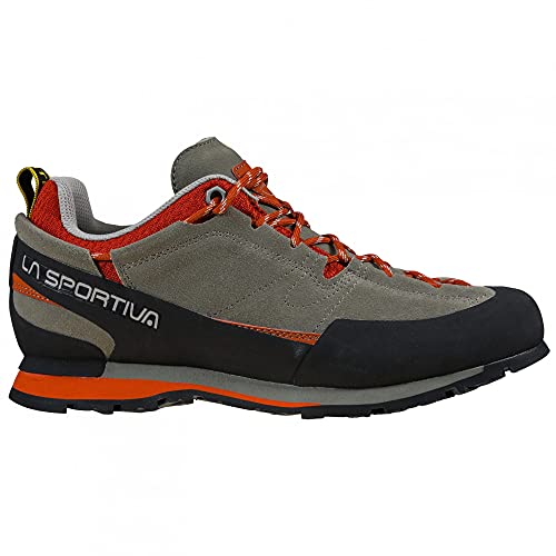 LA SPORTIVA Boulder X, Zapatillas de Senderismo Hombre, Clay/Saffron, 45 EU