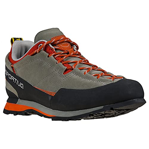 LA SPORTIVA Boulder X, Zapatillas de Senderismo Hombre, Clay/Saffron, 45 EU