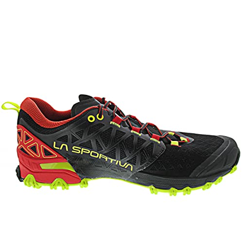 La Sportiva Bushido II, Zapatillas de Senderismo Hombre, Black/Goji, 40 EU