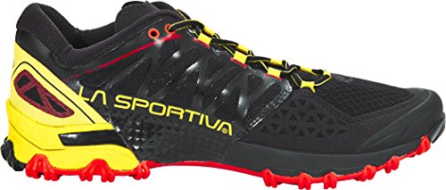 La Sportiva Bushido, Zapatillas de Trail Running Hombre, Multicolor (Black/Yellow 000), 41 EU