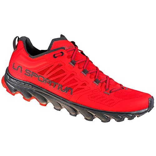 LA SPORTIVA Helios III, Zapatillas de Trail Running Hombre, Goji/Carbon, 44.5 EU