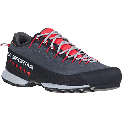 LA SPORTIVA TX4 Woman GTX, Zapatillas de Trekking Mujer, Carbon/Hibiscus, 38 EU