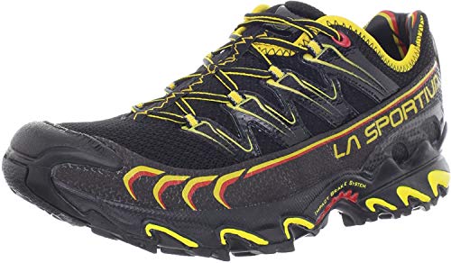 La Sportiva Ultra Raptor, Zapatillas de Running Hombre, Negro/Amarillo, 41.5