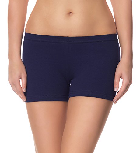 Ladeheid Pantalones Leggins Cortos Shorts Ropa Deportiva Mujer LAMA05 (Azul Oscuro14, XS/S)