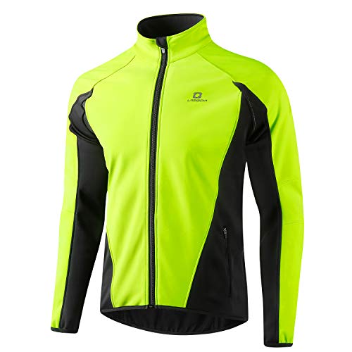 LAMEDA Chaqueta Ciclismo Invierno Hombre Cortavientos Bicicleta Ropa Térmica Ciclismo Softshell Repelente Al Agua con Forro Polar