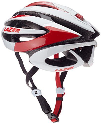 Lazer Casco Genesis, Todo el año, Unisex, Color Blanco/Rojo, tamaño Large