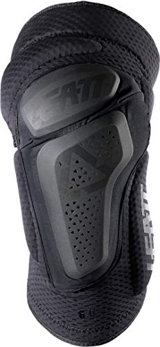 Leatt La 3df 6.0 es una Rodillera Todo en uno Flexible y Deslizante. Se Adapta a la práctica de la Bicicleta de montaña. Rodilleras Unisex, Unisex Adulto, 5018400470, Negro, S/M