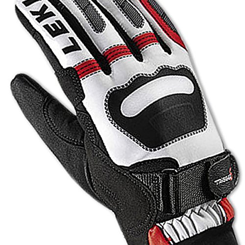 Leki Ski-Guantes de Shark Worldcup Blanco y Rojo Negro, Color, tamaño 6,5