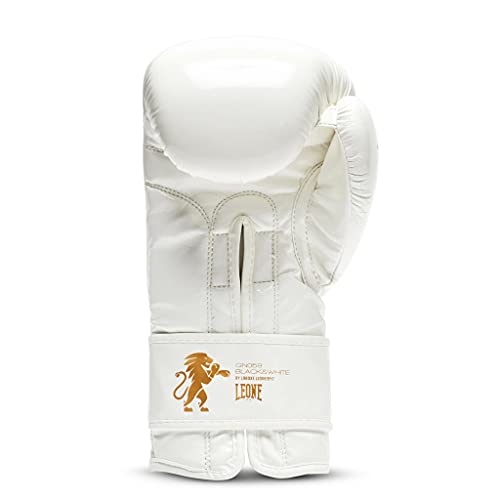 LEONE 1947 GN059 Guantes de Boxeo, Unisex – Adulto, Blanco, 16OZ