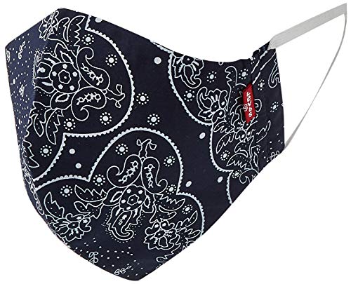 Levi's Unisex 3pk Reusable Face Cover Bandana, colore azul/negro/rojo S