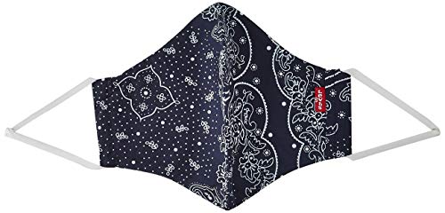 Levi's Unisex 3pk Reusable Face Cover Bandana, colore azul/negro/rojo S