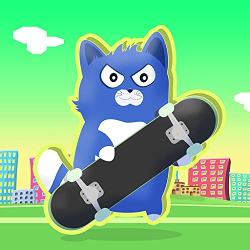 Little Kitty on a Skateboard : The Cat Skate Race Game Fun Simulator - Gold Edition