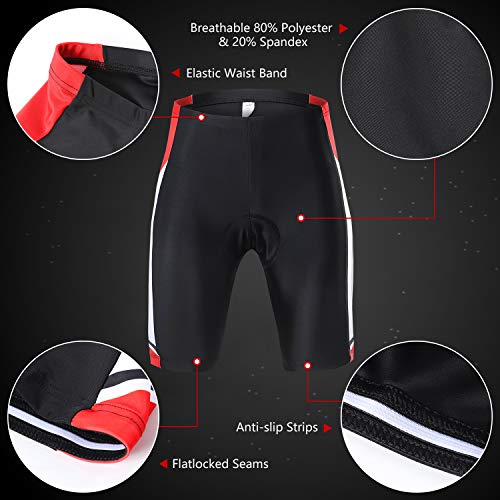 Lixada Maillots de Ciclismo Hombres Camiseta y Pantalones Cortos de Ciclismo Conjunto de Ropa Para Ciclismo Al Aire Libre