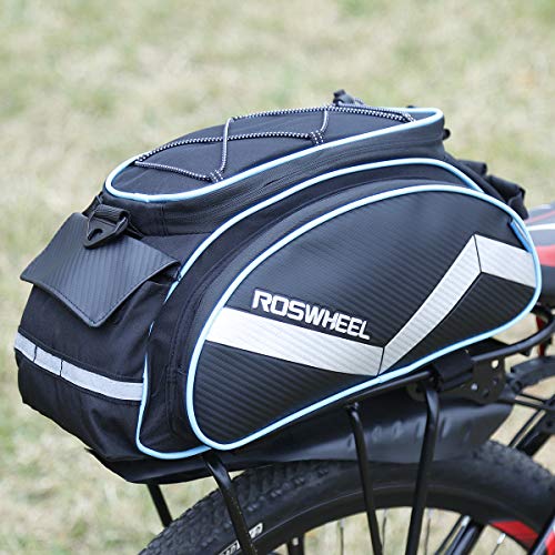 Local Lion Bolsa de Bicicleta de Alforja 12L Trasera para Viaje, Equipo Unisex de Ciclismo de Larga Distancia al Aire Libre con Gran Capacidad