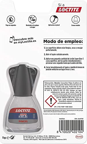 Loctite 2784726 Super Glue, Pack de 3, Transparente, 3x5 g