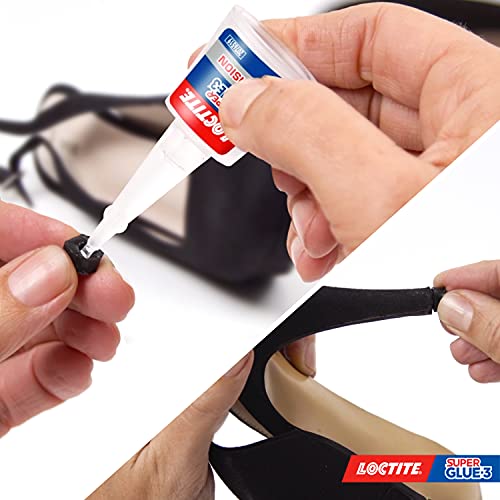 Loctite Super Glue-3 Precisión, pegamento transparente de máxima precisión, pegamento instantáneo triple resistente, adhesivo universal con goteo fácil de regular, 1x5 g