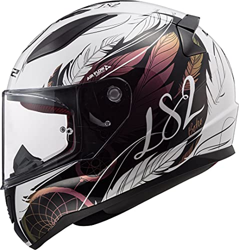 LS2 Rapid Boho Casco de Moto, Hombre, Multicolor, S