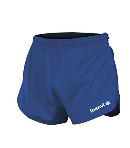 Luanvi Gama Pantalones Cortos de Atletismo, Hombre, Azul Royal, L