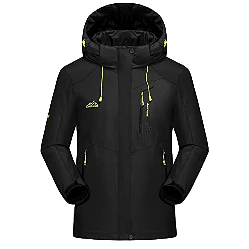 LUI SUI Chaqueta impermeable para hombre Deportes al aire libre Senderismo Montañismo Abrigo Ligero Camping Impermeable a prueba de viento