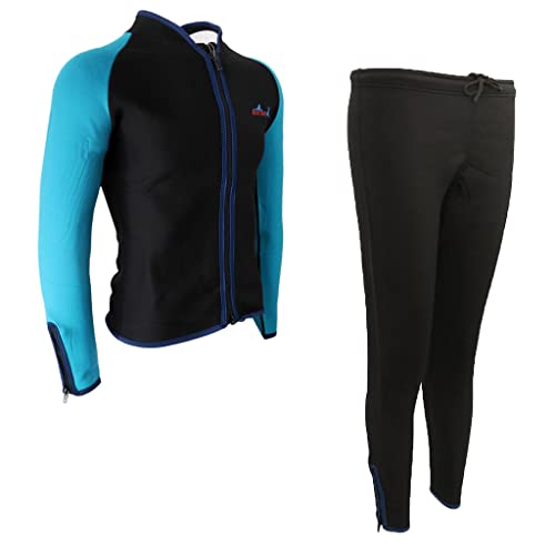 MagiDeal Chaqueta Pantalón de Neopreno de 2mm Trajes de Surf Buceo - XL