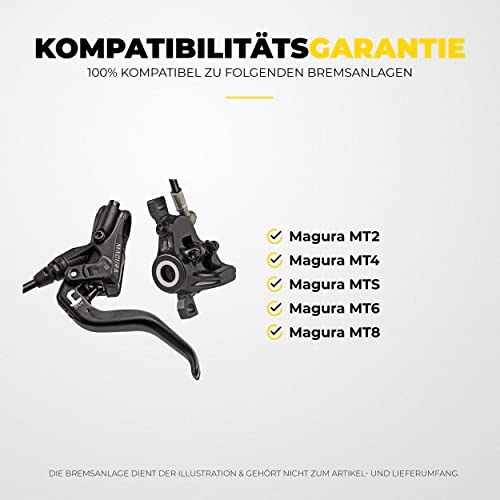 Magura Pastillas de Freno MT-2 MT-4 MT-S MT-6 MT-8 Type 7 para Freno de Disco Bicicleta I Orgánico I Alto Rendimiento I Durable & Ajuste Pastillas de Freno Bicicleta