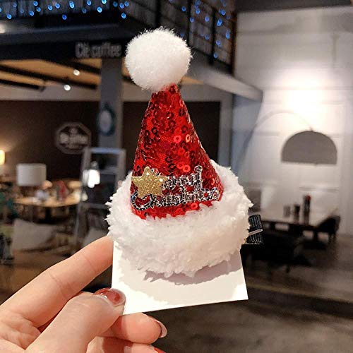 Maiden fabric Christmas tree tower top clip side horquilla niños horquilla joyas, 2331 par de astas de café