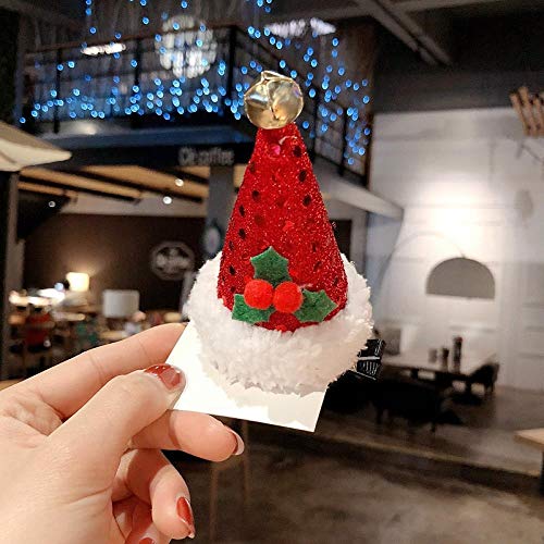 Maiden fabric Christmas tree tower top clip side horquilla niños horquilla joyas, 2331 par de astas de café