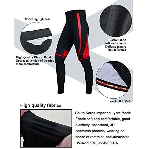 Maillot Ciclismo Invierno para Hombres, Manga Largo Abrigo + Pantalones Ajustados con 3D Acolchado De Gel, Térmico de Lana Anti-Viento, Cómodo Respirable Secado Rápido Antideslizante,C,3XL