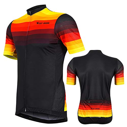 Ropa Ciclismo Mujer Verano, Maillot Ciclismo y culotescon Tira Reflectante  y Bolsillos Traseros para MTB