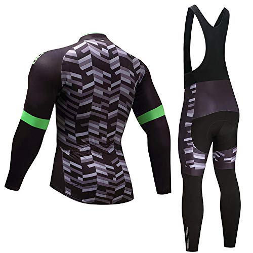 Maillot de Ciclismo para Hombre de Manga Larga de Forro Polar para Bicicleta de montaña de Carretera MTB Camisas de Invierno Deportes al Aire Libre Ciclismo de Carreras Ropa para Hombre