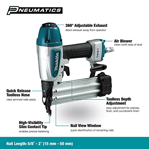 Makita AF506 - Clavadora neumática 4 - 8bar 15-50MM 100pcs.