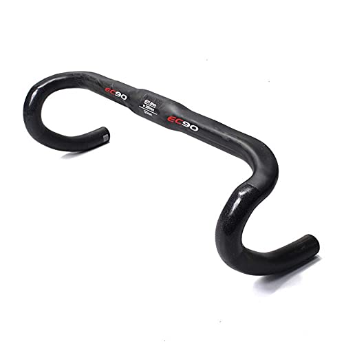 Manillar de bicicleta de carreras HJXX UD, manillar de bicicleta de carretera superligero, manillar integrado de 31,8 mm, manillar de fibra de carbono, con potencias para bicicleta de carretera de ca