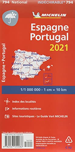 Mapa National España - Portugal 2021 "Alta Resistencia": Maps (Mapas National Michelin)