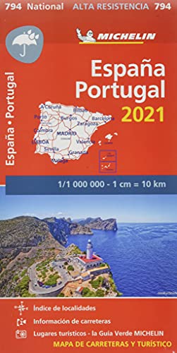 Mapa National España - Portugal 2021 "Alta Resistencia": Maps (Mapas National Michelin)