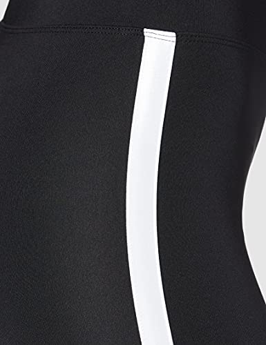 Marca Amazon - AURIQUE Short Ciclista con Banda Lateral Mujer, Negro (Black), 38, Label:S