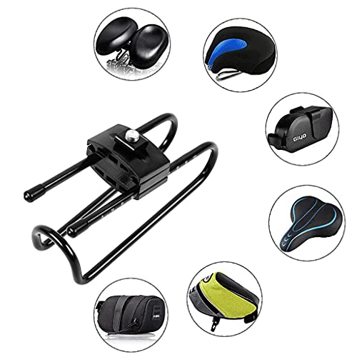 MaxAwe Muelle de sillín absorbente de golpes, amortiguador universal para asiento de bicicleta, dispositivo de suspensión para bicicleta de carretera de montaña y bicicleta de ciudad (negro)