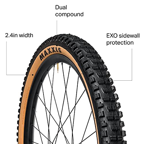 Maxxis Skinwall Dual Exo Neumáticos para Bicicleta, Unisex Adulto, Negro, 27.5x2.40 61-584