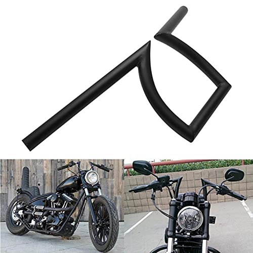 MEQNOIG Manillar de Bicicleta de Motocicleta 22Mm 7/8"25Mm 1" Manillar Retro Drag Handle Z Bar FIT for Suzuki Cafe Racer Chopper Bobber Accesorios(Color:25MM)