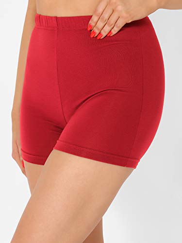 Merry Style Culote de Ciclismo Mallas Cortas Leggins de Viscosa Mujer MS10-391 (Rojo, XS)