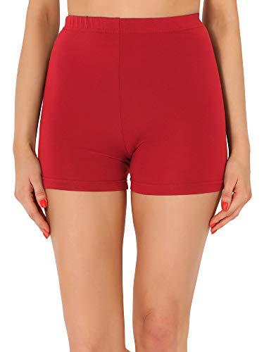 Merry Style Culote de Ciclismo Mallas Cortas Leggins de Viscosa Mujer MS10-391 (Rojo, XS)