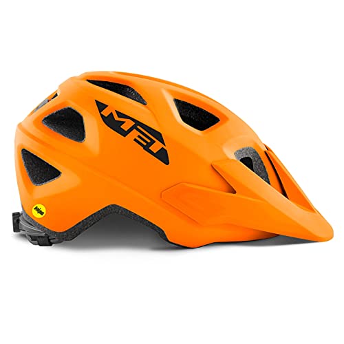 MET Casco Echo L(57-60), Adultos Unisex, Naranja (MIPS Naranja)