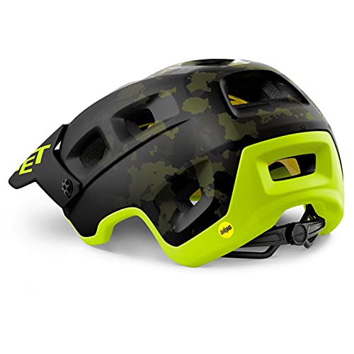 MET Fahrradhelm Terranova MIPS, Camo Lime Green, L, MTNM-TCC