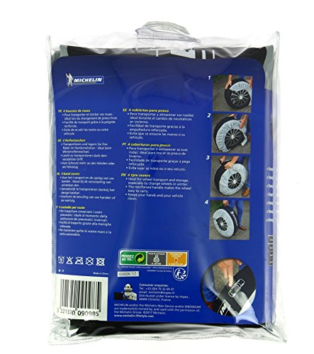 Michelin 009098 Fundas para Neumático Y Rueda, Set de 4