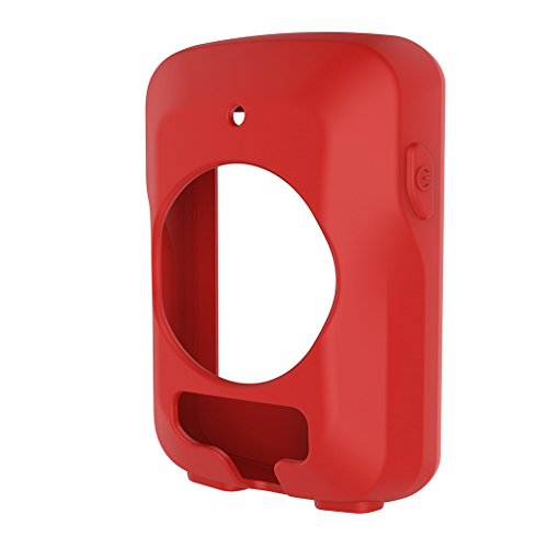 MiSha Funda Protectora de Silicona para Edge 820 GPS Cycling Computer（Rojo）