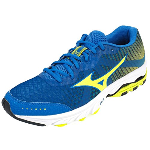 Mizuno Scarpa Running Sneaker Uomo Wave Elevation Azzurro Giallo